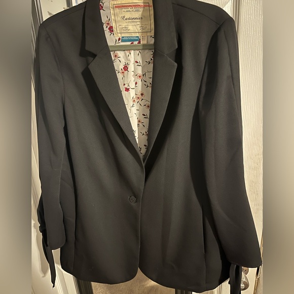 Anthropologie Cartonnier Tie Cuff Blazer - Picture 2 of 6